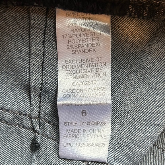 Democracy Women's 6 AbSolution Skinny Ankle Jeans Dark Wash Modern Casual Chic - Picture 4 of 9